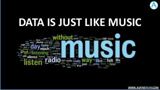 DATA IS JUST LIKE MUSIC

WWW.ALPINENOW.COM

 