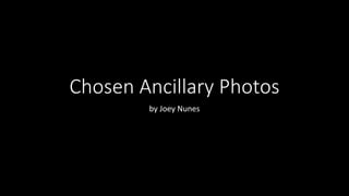 Chosen Ancillary Photos
by Joey Nunes
 