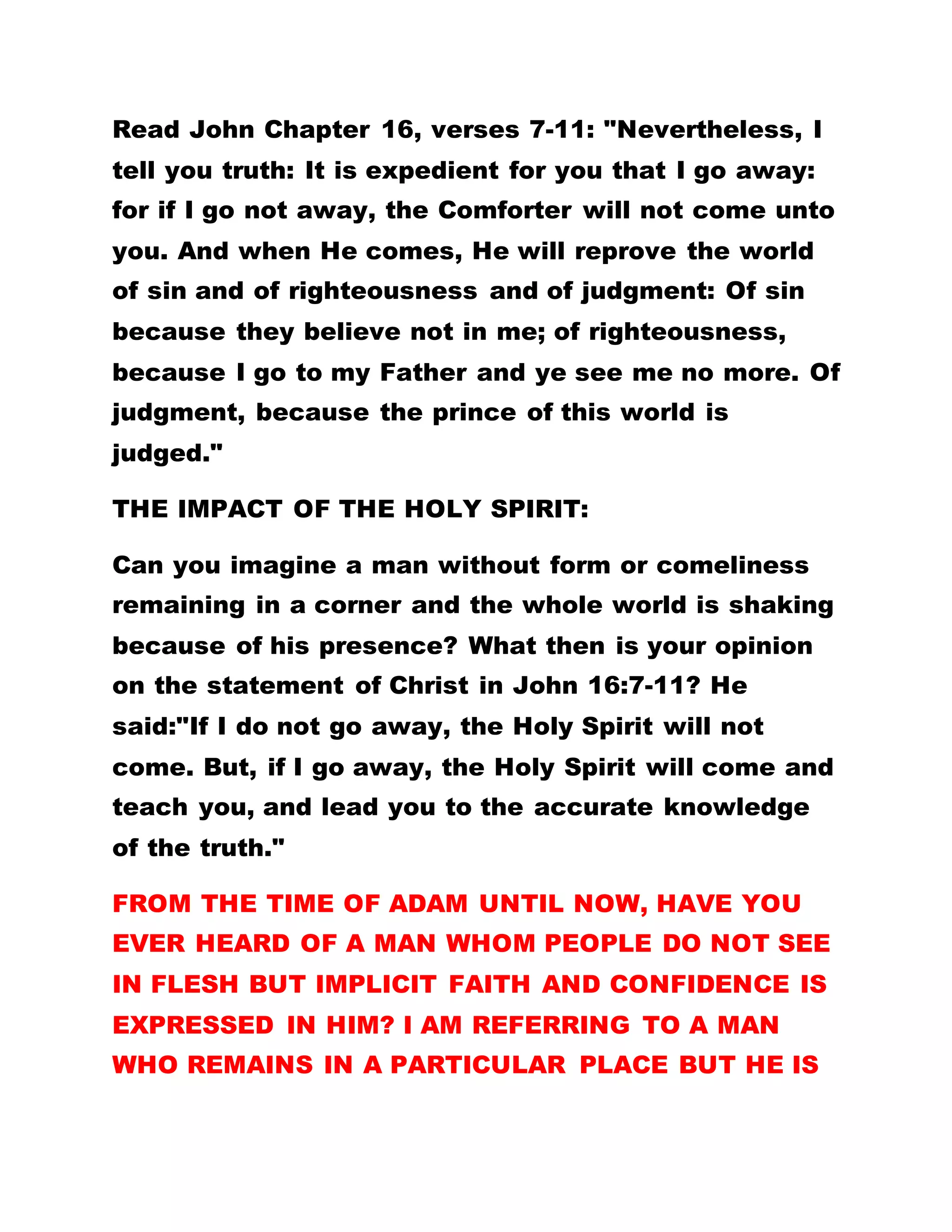 EXCEPT OR FATHER WHO IS IN HEAVEN. BUT
TODAY DO THE PRIESTS NOT CALL THEMSELVES
REVEREND FATHERS? IN THIS WAY THEY PORTRAY
THEMSELVES AS REBELS AND ANTI-CHRISTS.
Today, churches of Christendom address our Lord,
Master, Savior, Redeemer "Jesus." What an insult
and abuse on the King of Kings and Lord of Lords. In
the Universal Spiritual School of Practical
Christianity, the Holy Spirit teaches us to call Him
“Our Lord Jesus Christ."
All the miracles and mighty works performed in
Brotherhood of the Cross and Star are carried out by
the Father Himself, the Son and the Holy Spirit, and
ALL GLORY AND HONOR BELONG TO HIM ALONE.
PRAYERS MUST BE THROUGH OUR LORD JESUS
CHRIST:
Whenever you want to request anything from the
Holy Spirit, all supplications must be through Our
Lord Jesus Christ. Our Lord Jesus Christ is the door
keeper. If one professes not to know Christ, such a
person fails woefully. OUR LORD JESUS CHRIST IS
MEDIATOR OF THE NEW COVENANT, THE KING OF
 