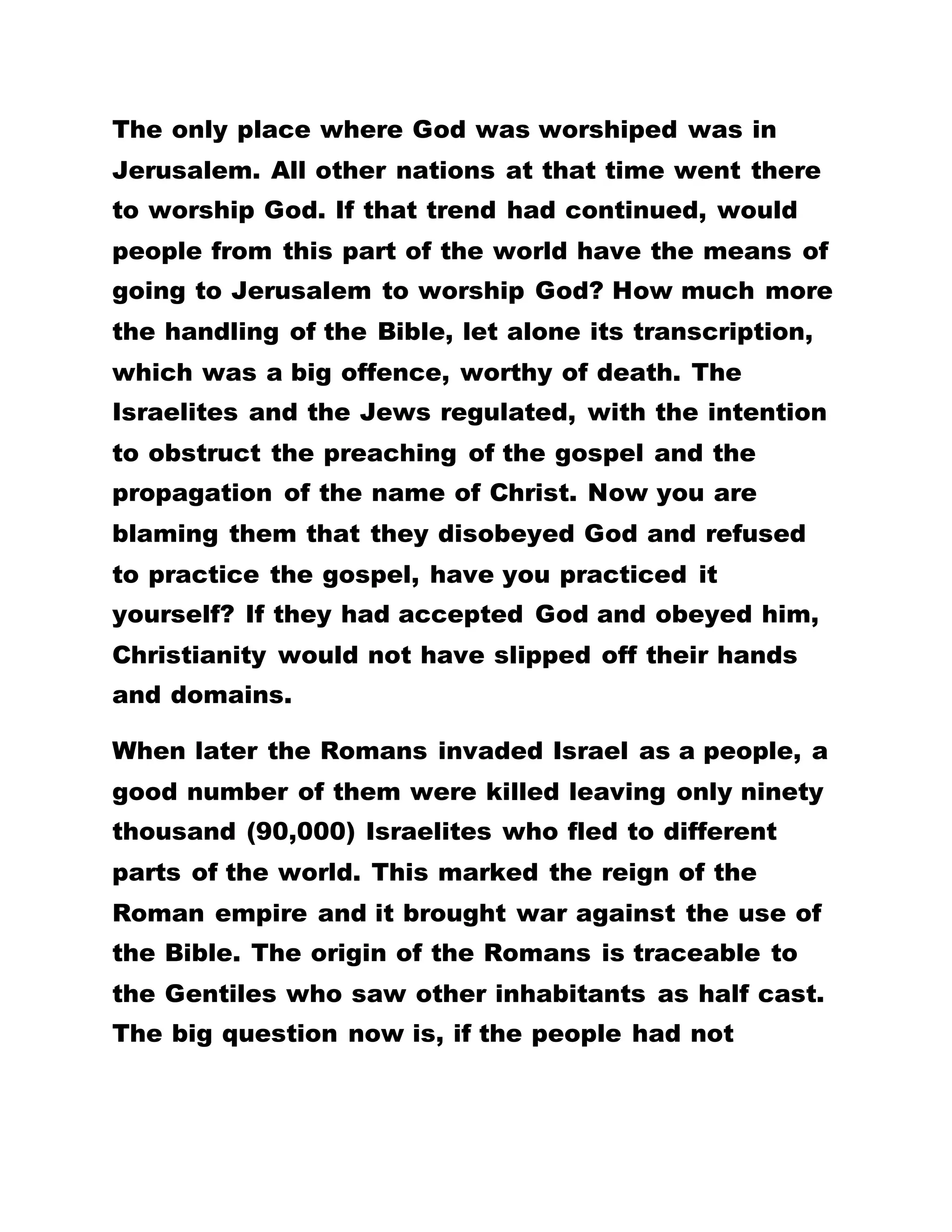 You can observe how God has changed us unto
Himself. Can you realize the fulfillment of that
statement? For the sake of that one righteous man,
you have been changed. It is neither for your own
sake, nor for the sake of any other person. But it is
for the sake of one righteous person. You can realize
that millions of persons are now made righteous.
The Bishop abandons his position and comes here to
prostrate on the ground. The reverend abandons his
status, withdraws from his church denomination,
throws away all he has and kow-tows here.
Everybody is caught up in the same situation. A
person who is a founder of a church, with branches
everywhere. He ordains pastors, prophets in his
church. But now he has disassociated himself from
the church and he has come down here.
His family members have met, so have his church
members met to persuade him that if it is because of
money, they are ready to give him the money. If it is
because of houses they are prepared to construct a
building for him. For they cannot see him as a leader
of a church going to remain under another leader of
another church; and that he should stand on his feet.
But he will pack his belongings and come over to
Brotherhood. Brethren I do not wish to overload you.
Let our Golden Text be read.
BY LEADER OLUMBA OLUMBA OBU
THE SUPERNATURAL TEACHER, AND
 