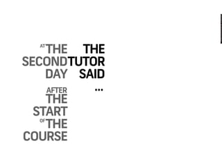 My Learning Journey in Design (2012)