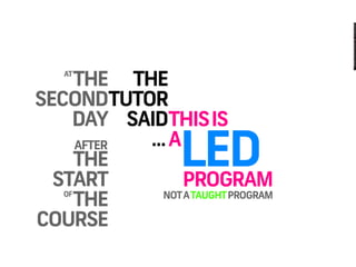 My Learning Journey in Design (2012)