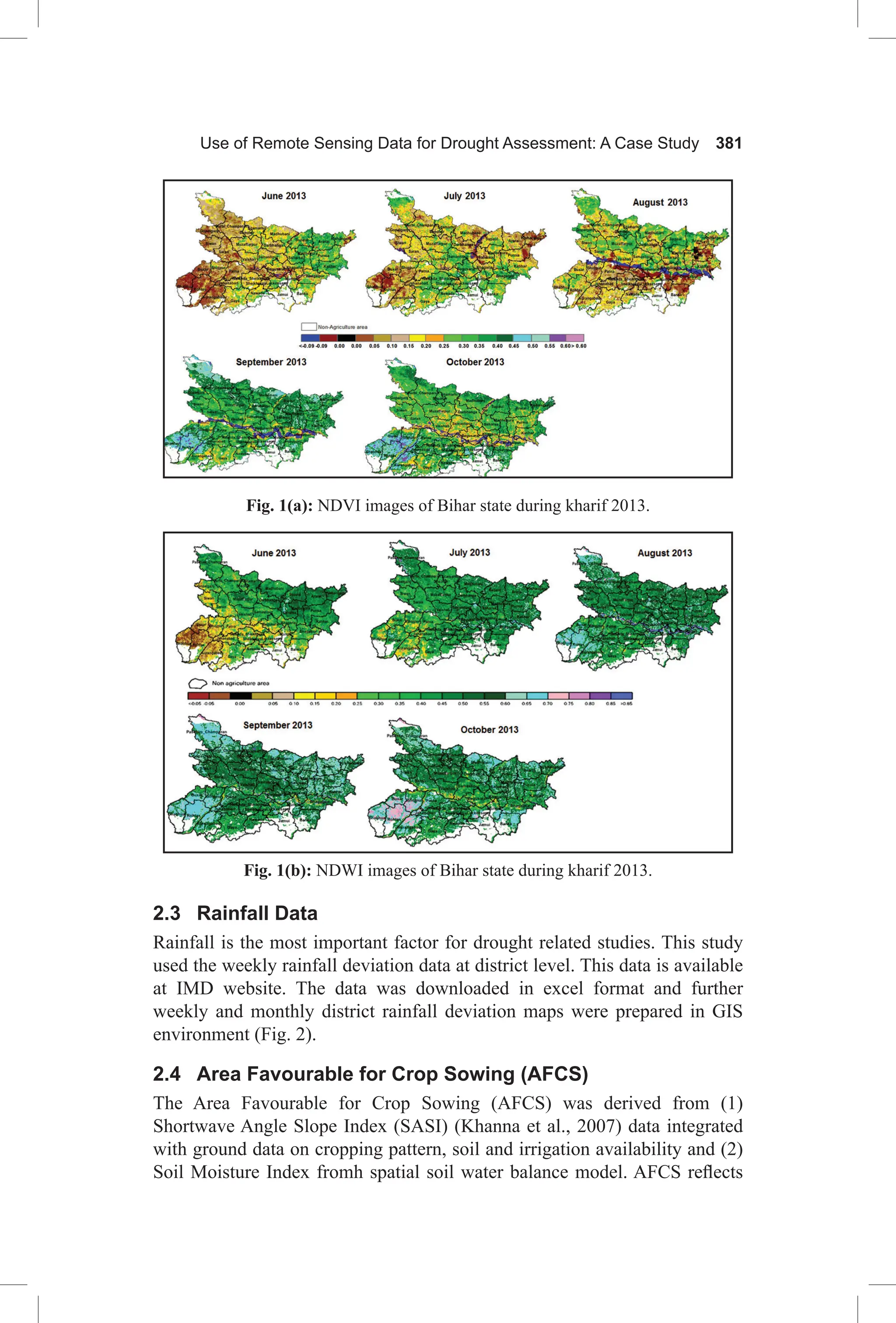 drought assessment tool remote sensing normal | PDF