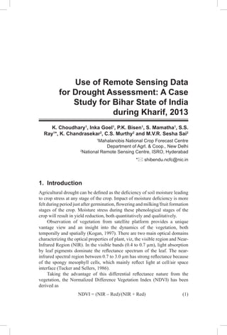 drought assessment tool remote sensing normal | PDF