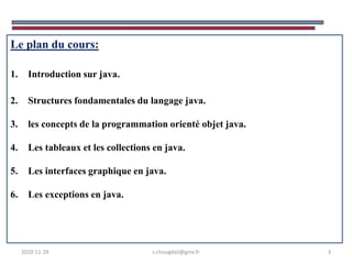 CHOUGDALI_Cours_Java.pdfjkkkkkkkkkkkkkkkkkkkkkkkkkkkkkkk | PDF