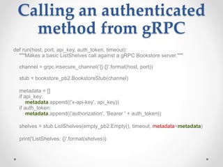 Understanding gRPC Authentication Methods | PPTX