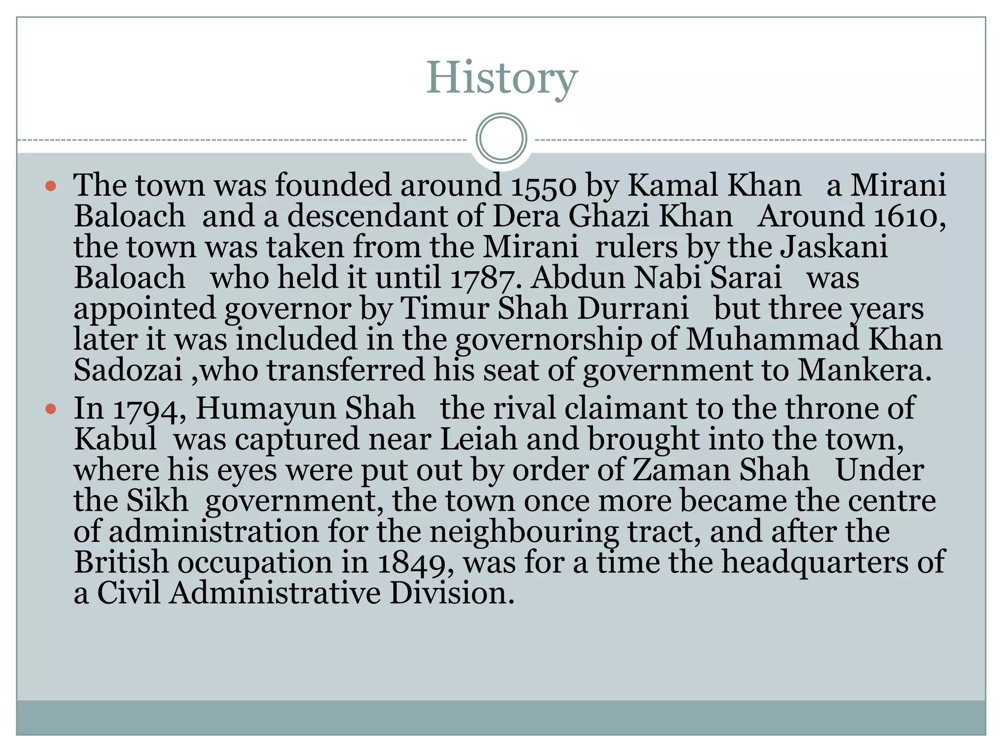 Chowk azam city in glance By SHAHID ABBAS KAHLON | PPTX | Professional ...