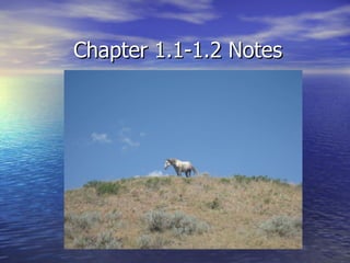 Chapter 1.1-1.2 Notes 