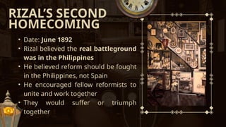 Detailed Account of Dr. Jose Rizal's 1892 Arrival in Manila and ...