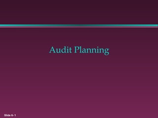 Audit Planning 