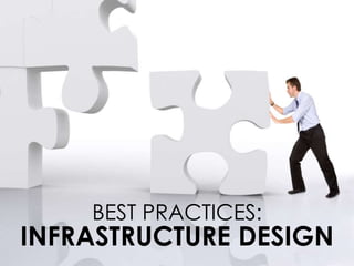 BEST PRACTICES:
INFRASTRUCTURE DESIGN
 
