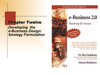 Chapter TwelveChapter Twelve
Developing the
e-Business Design:
Strategy Formulation
 