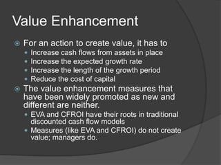 Indirect Examples of OptionsEquity in a deeply troubled firm - a firm with negative earnings and high leverage - can be viewed as an option to liquidate that is held by the stockholders of the firm.  Viewed as such, it is a call option on the assets of the firm.The reserves owned by natural resource firms can be viewed as call options on the underlying resource, since the firm can decide whether and how much of the resource to extract from the reserve,The patent owned by a firm or an exclusive license issued to a firm can be viewed as an option on the underlying product (project). The firm owns this option for the duration of the patent.