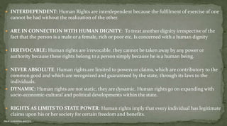 Concept Of Human Rights- Foundation Course Semester 2-Prof. Karishma ...