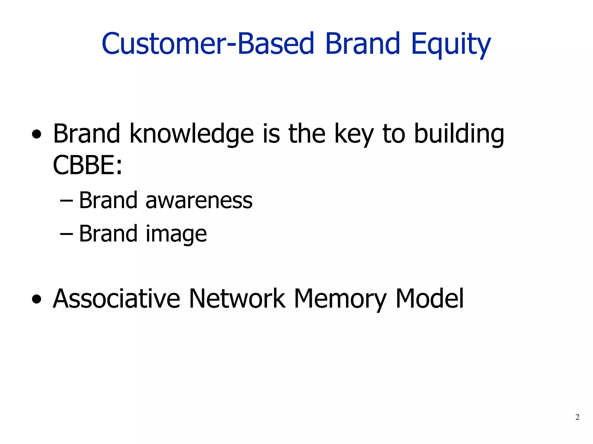 Customer Based Brand Equity | PPT