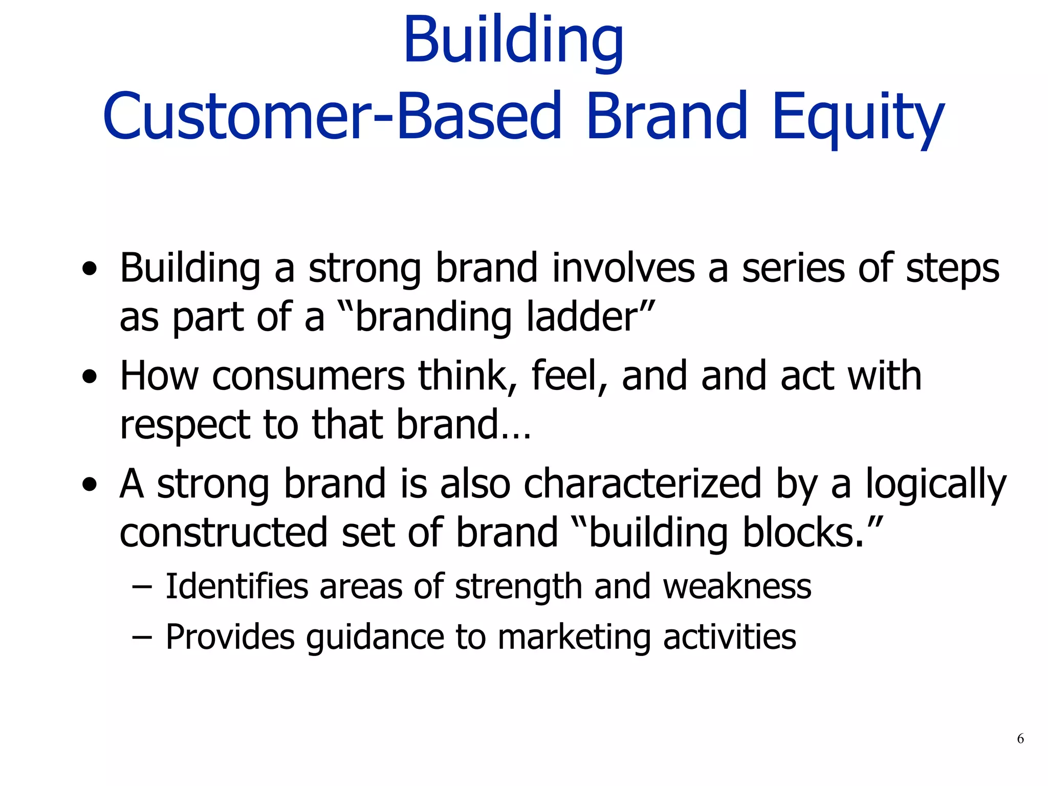 Customer Based Brand Equity | PPT