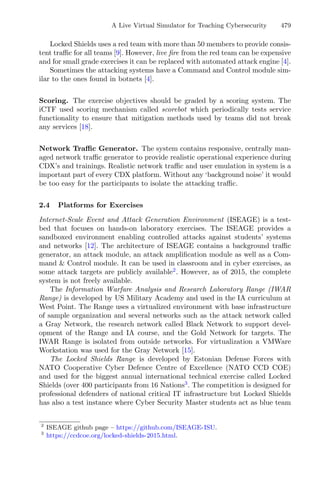 A Live Virtual Simulator for Teaching Cybersecurity | PDF