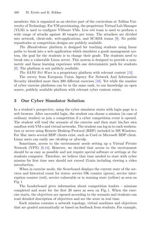 A Live Virtual Simulator for Teaching Cybersecurity | PDF