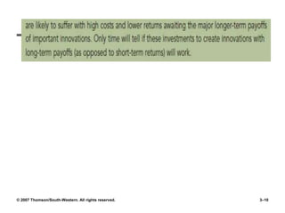 © 2007 Thomson/South-Western. All rights reserved. 3–10
 