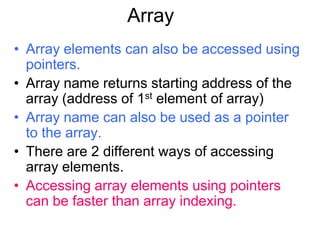 Chp3(pointers ref) | PPTX | Programming Languages | Computing