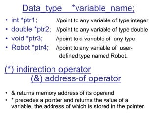 Chp3(pointers ref) | PPTX | Programming Languages | Computing