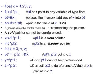 Chp3(pointers ref) | PPTX | Programming Languages | Computing