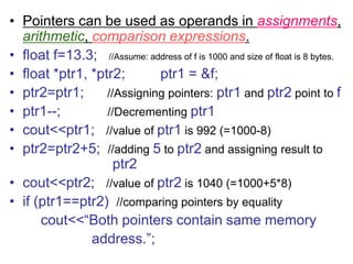 Chp3(pointers ref) | PPTX | Programming Languages | Computing