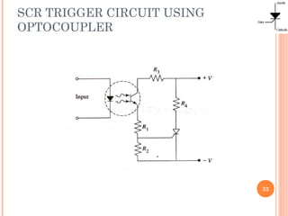 SCR TRIGGER CIRCUIT USING
OPTOCOUPLER
33
 