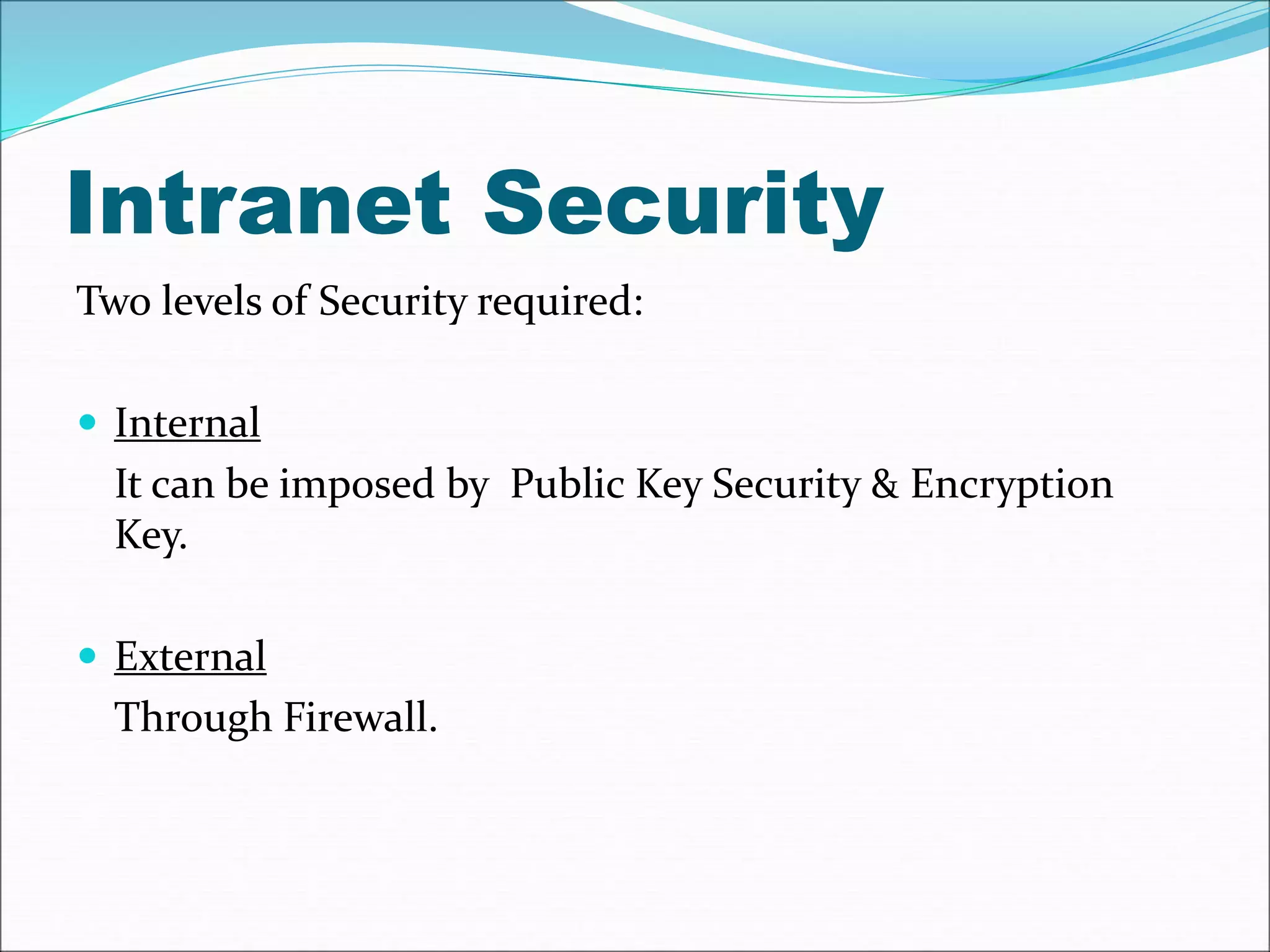 internet intranet and extranet | PPT