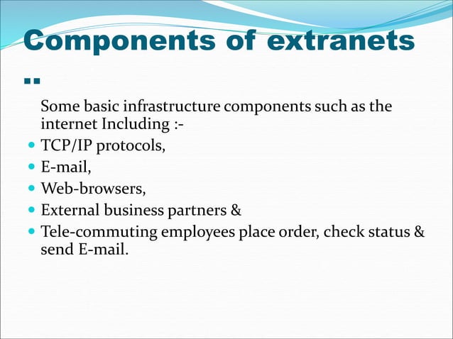 internet intranet and extranet | PPT | Internet for Beginners | Internet