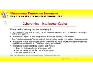 Intellectual In Computer Science Chp 6 lect 6 - intellectual property rights and computer technology ...