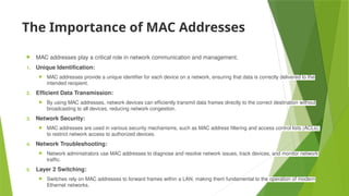 Media Access Control Address or MAC address | PPTX