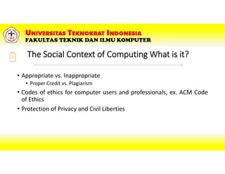 Chp 7 lect 7 - social context of computing (shared) | PDF