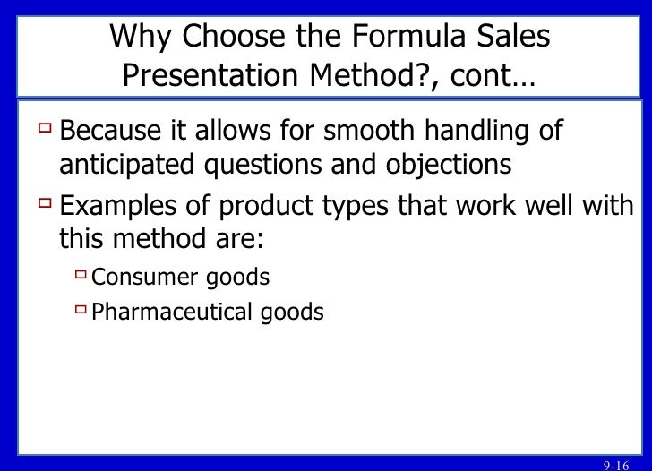 chp 9 sales preso methods ppt