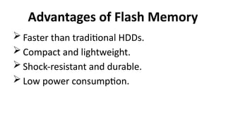 CH&PCM 09 Flash Memory and its types of mem | PPTX