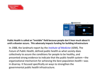 The internet was born on October 29, 1969, with a crash.  Charley Kline, a graduate used a terminal at UCLA to contact Stanford  Research Institute. When Kline typed the "G" in "login" the network crashed. In 2009, members of the Community Health Planning and Policy Development Section members are presenting on “”, a session organized by the soon to be Health Informatics and Information Technology Section 