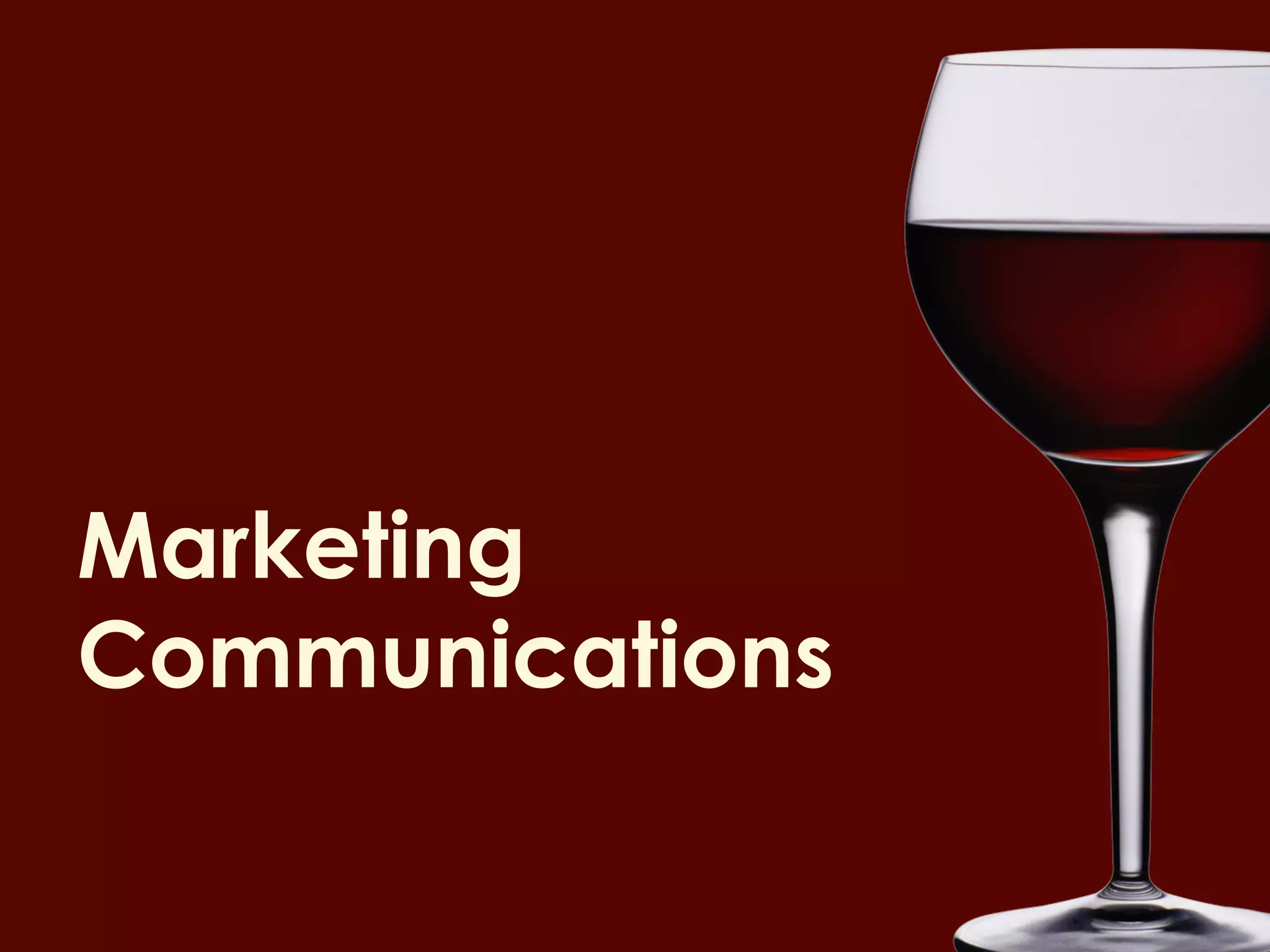 Marketing
Communications
 