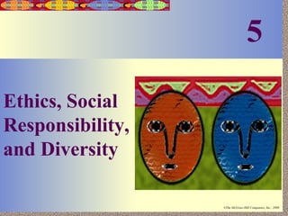 5

5-1

Ethics, Social
Responsibility,
and Diversity
Irwin/McGraw-Hill

©The McGraw-Hill Companies, Inc., 2000

 