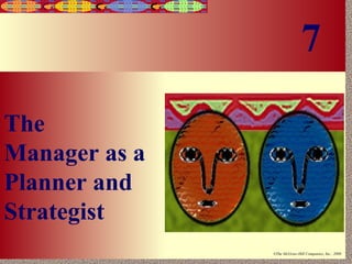 Irwin/McGraw-Hill ©The McGraw-Hill Companies, Inc., 2000
7-1
The
Manager as a
Planner and
Strategist
7
 