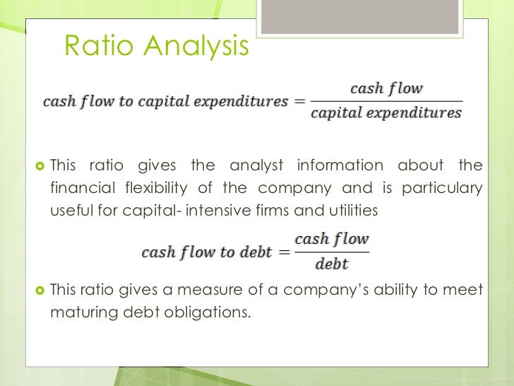 cash flow analysis examples
