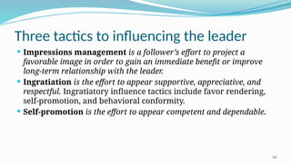 LEADER–FOLLOWER RELATIONSThe four stages of evolution in the dyadic ...
