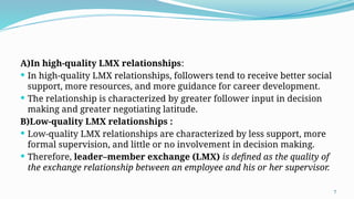 LEADER–FOLLOWER RELATIONSThe four stages of evolution in the dyadic ...