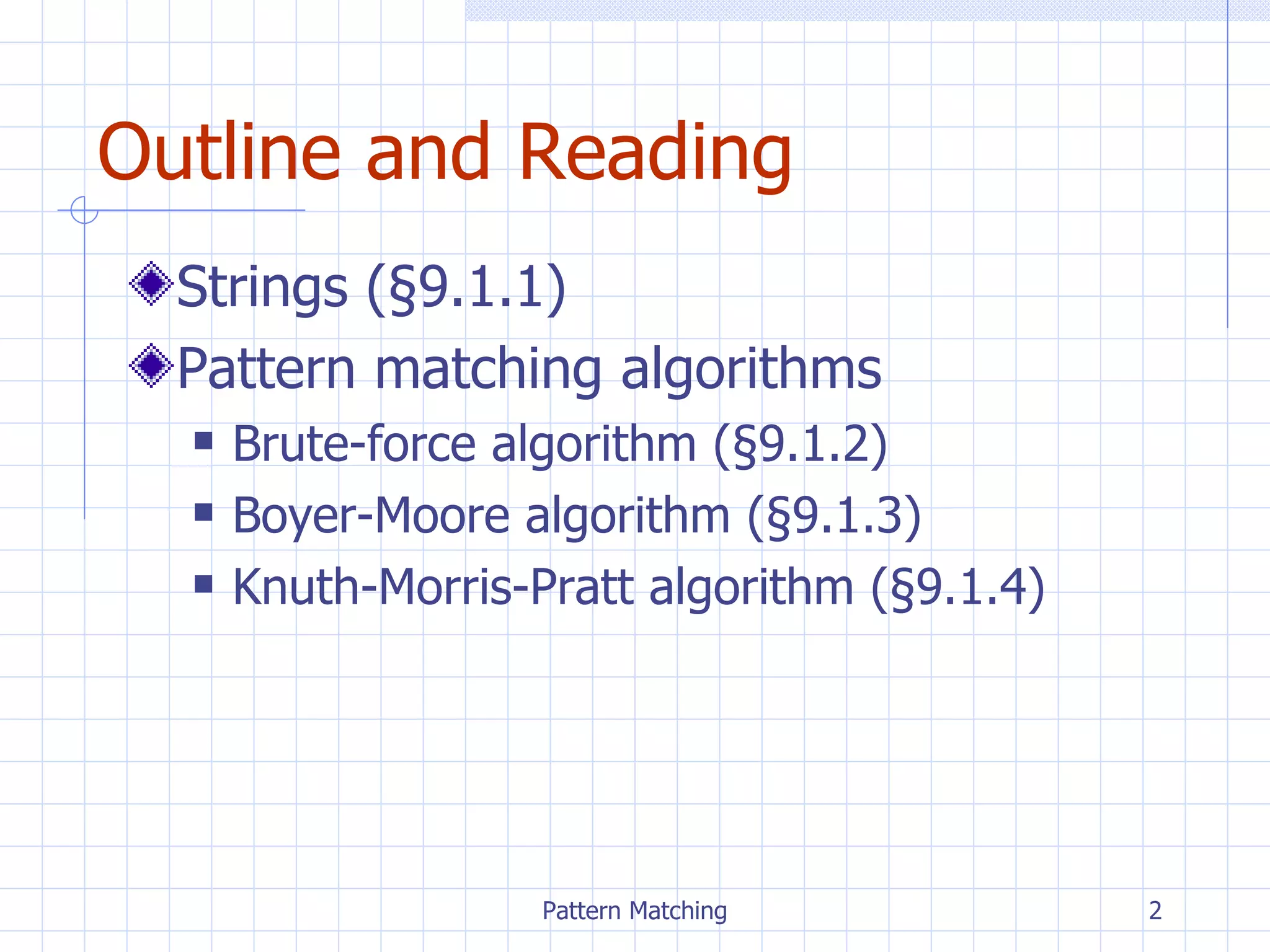 Chpt9 patternmatching | PPT