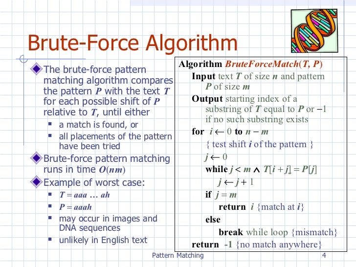 Brute Force Pattern Matching Algorithm In C | chpt9 patternmatching Brute Force Pattern Matching Algorithm In C | chpt9 patternmatching