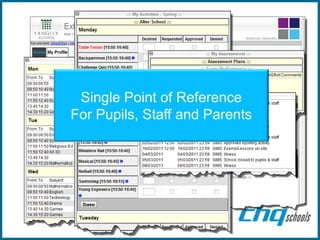 Single Point of Reference
For Pupils, Staff and Parents
 
