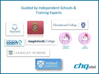 Guided by Independent Schools &
        Training Experts
 