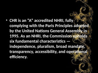 Commission on Human Rights in the Philippines | PPTX