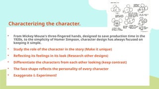 character design for animation and comics | PPT