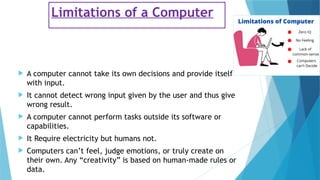 Chracteristics of a Computer Grade 4 with activities | PPTX