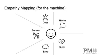 Empathy Mapping (for the machine)
 